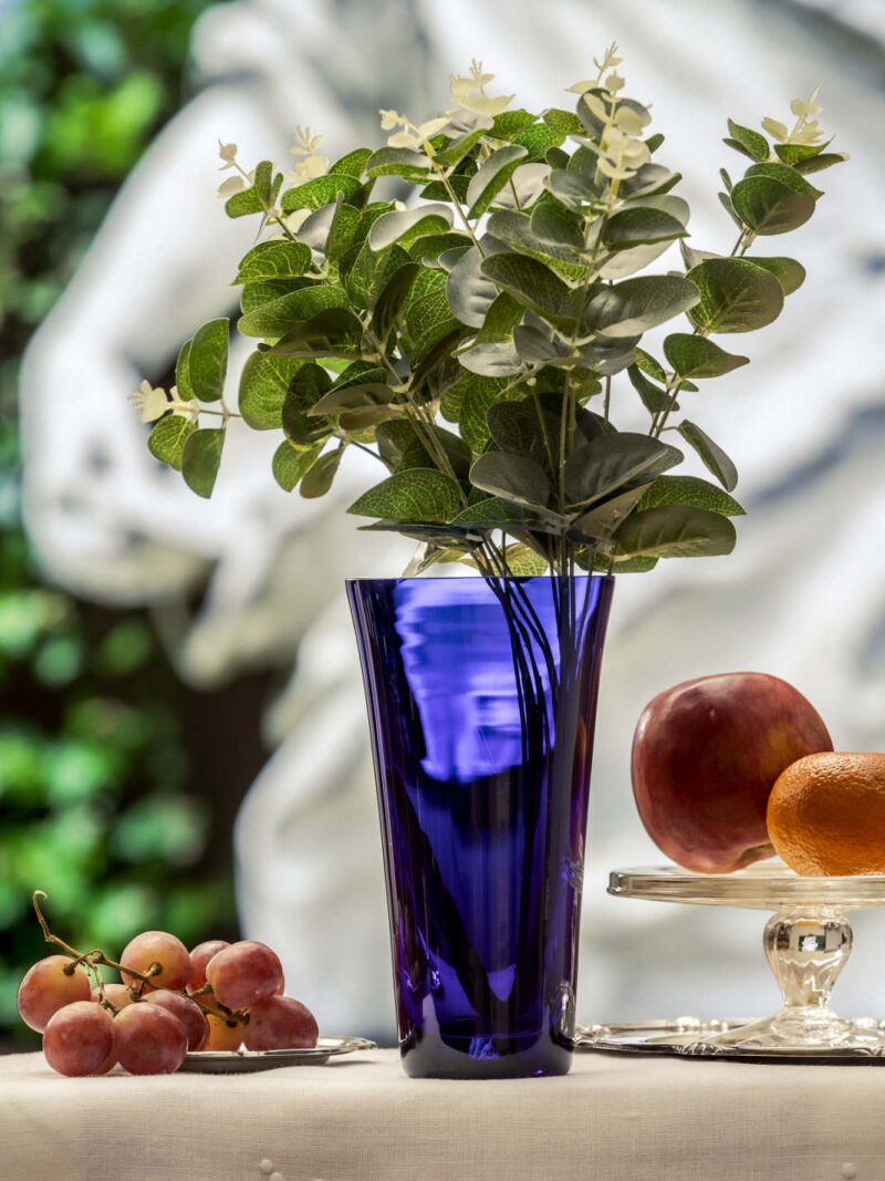 Florero Ilustración azul pequeño