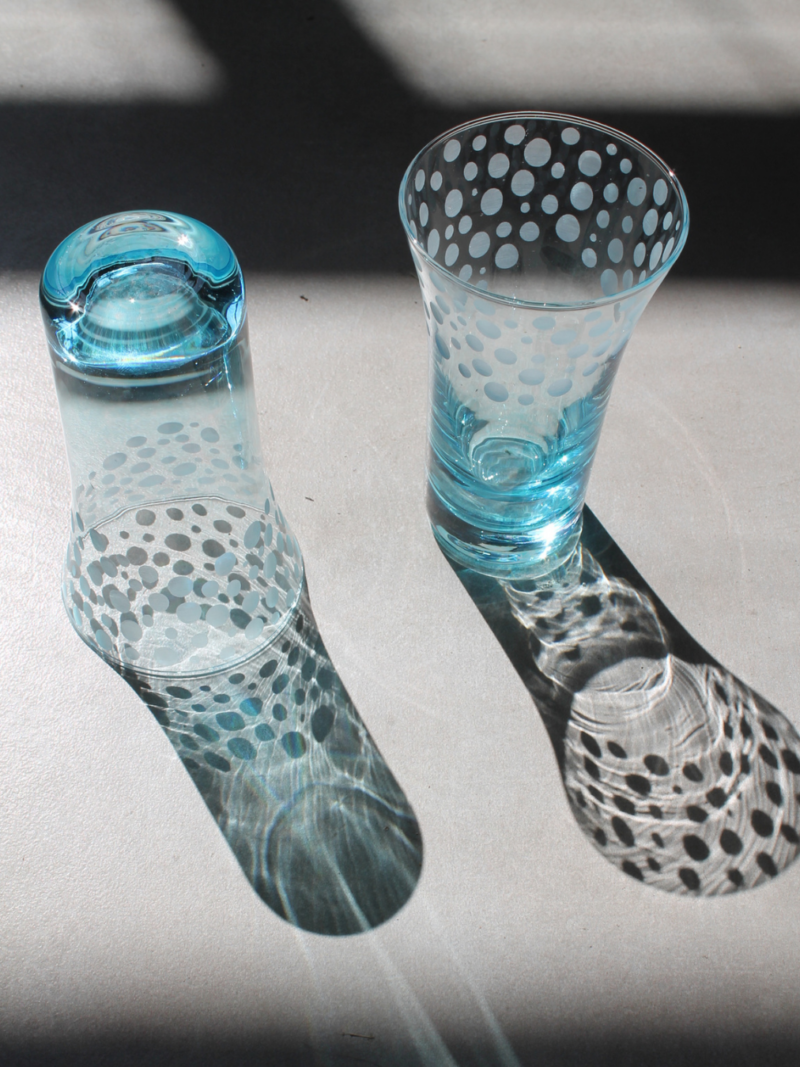 kittilby agua azul puntiles (1) Vasos Kittilby Agua - Pack de 2 vasos