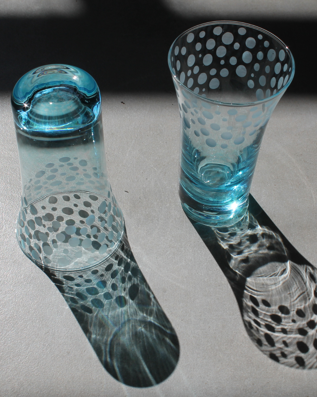 kittilby agua azul puntiles (2) Vasos Kittilby Agua - Pack de 2 vasos - Imagen 2