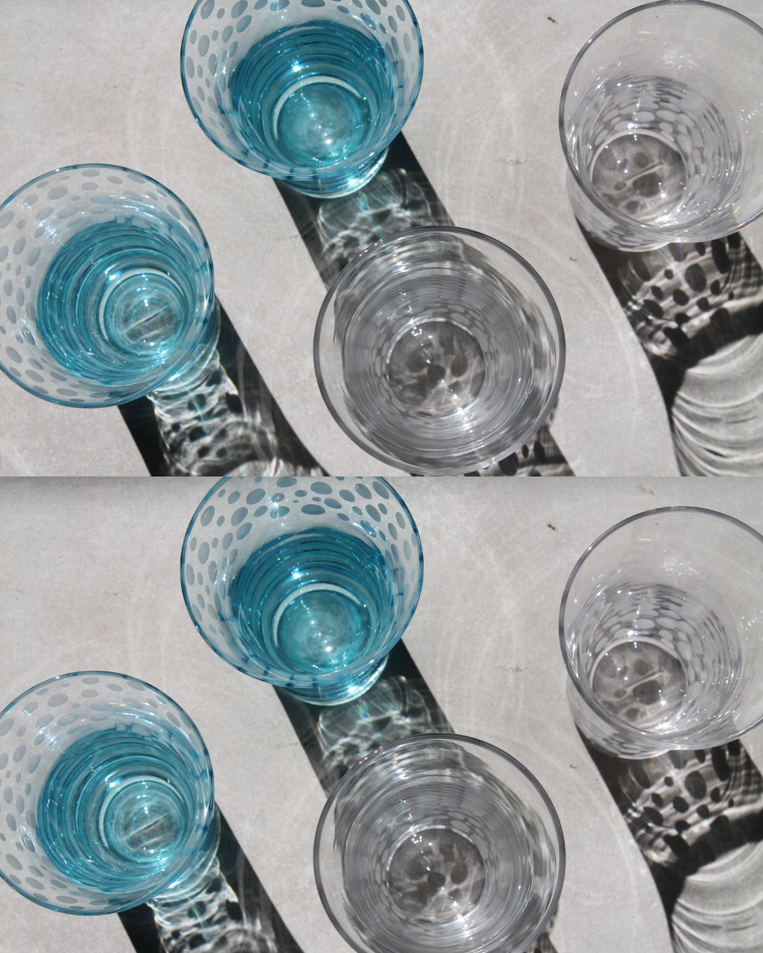 kittilby agua azul puntiles (3) Vasos Kittilby Agua - Pack de 2 vasos - Imagen 3