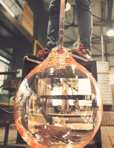 Experiencia de soplado