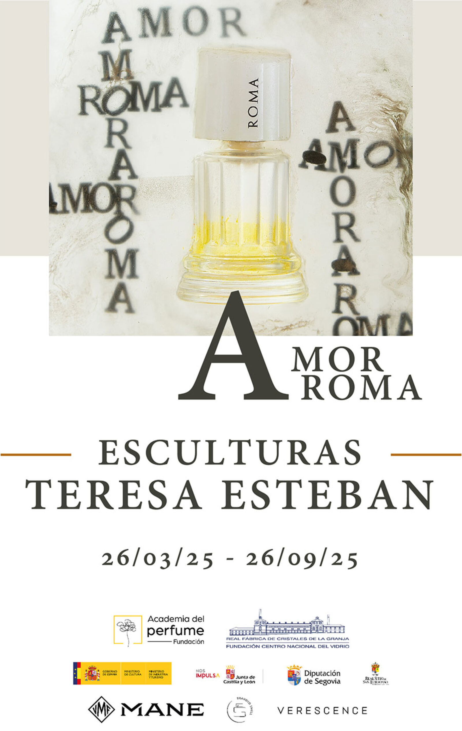 SE INAUGURA LA EXPOSICIÓN DE ESCULTURAS “AMORAROMA” EN LA REAL FÁBRICA DE CRISTALES DE LA GRANJA