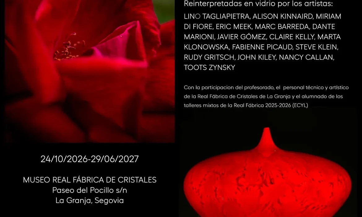 Quince artistas internacionales transforman fotografías botánicas en obras de vidrio en la Real Fábrica de Cristales de La Granja